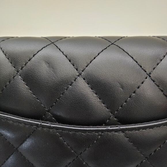 Chanel Quilted Uniform Leather CC Belt Bum Bag Black - Picture 8 of 11